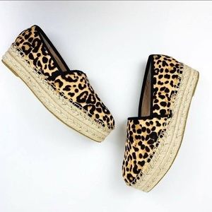 Steve Madden Espadrille Shoes Leopard